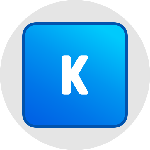 letra k Generic gradient lineal-color icono