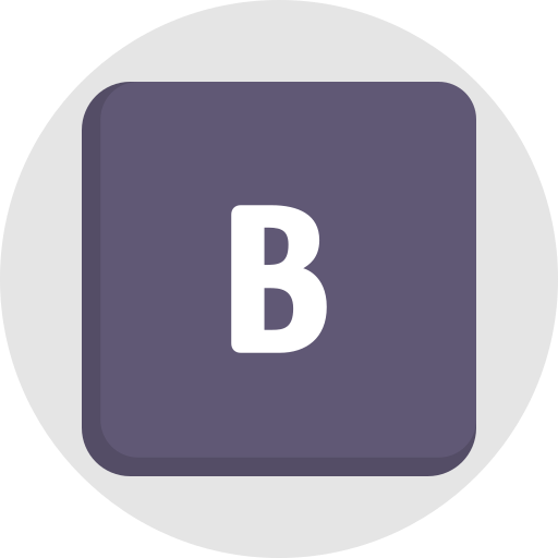 la lettre b Generic color fill Icône