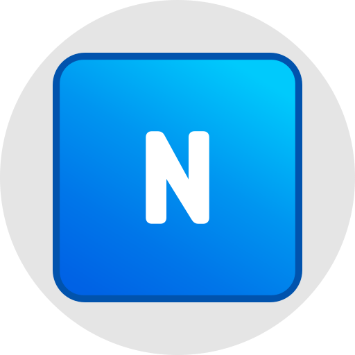 文字n Generic gradient lineal-color icon