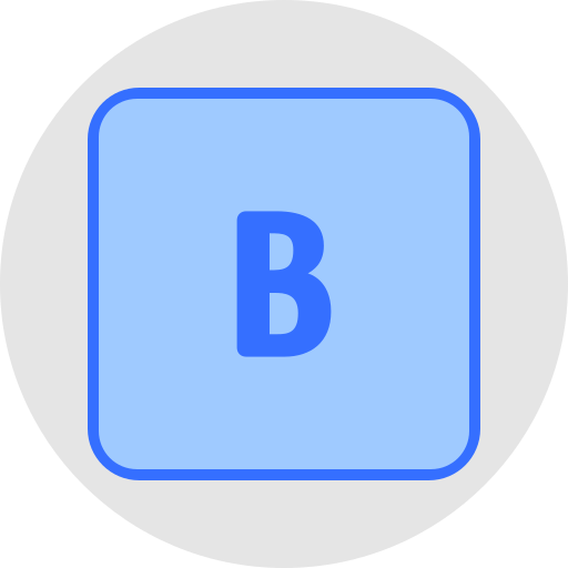 문자 b Generic color lineal-color icon