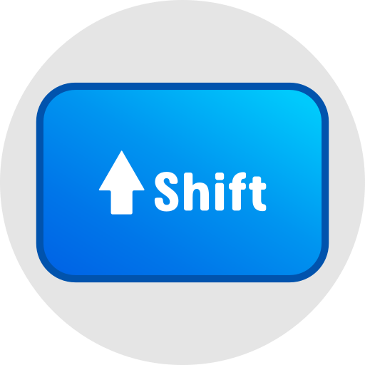 Shift Generic gradient lineal-color icon