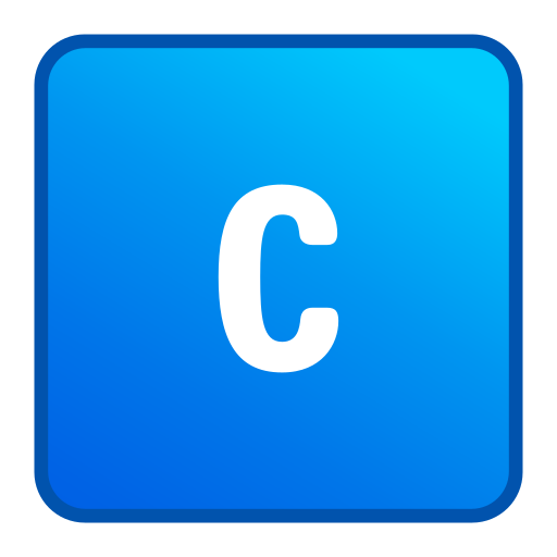 litera c Generic gradient lineal-color ikona