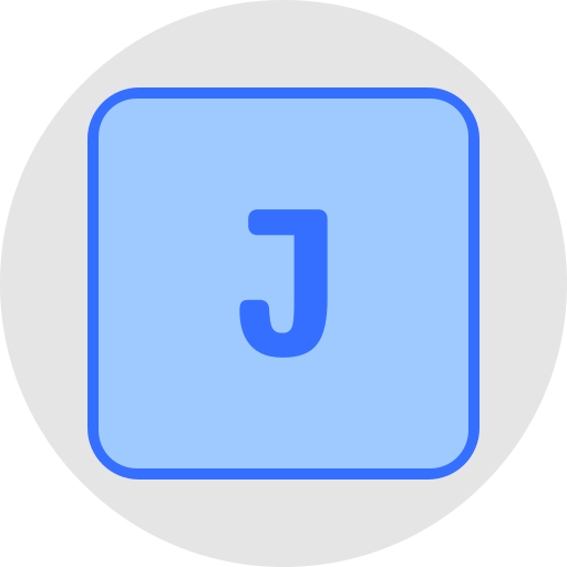 Letter j Generic color lineal-color icon