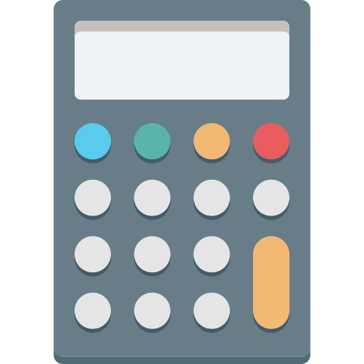 calcolatrice digitale Generic color fill icona
