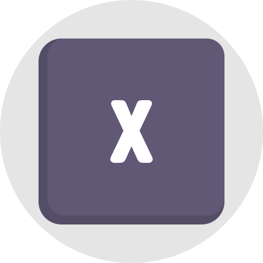 buchstabe x Generic color fill icon