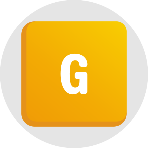 brief g Generic gradient fill icoon