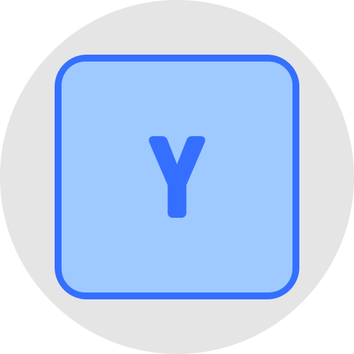 letra y Generic color lineal-color icono