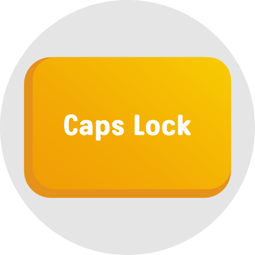 caps lock Generic gradient fill Ícone