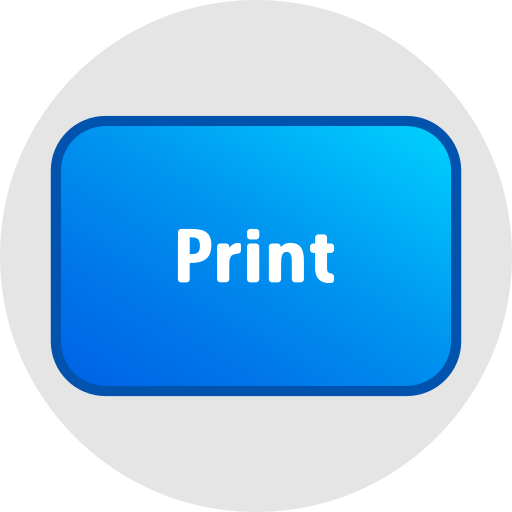 印刷する Generic gradient lineal-color icon