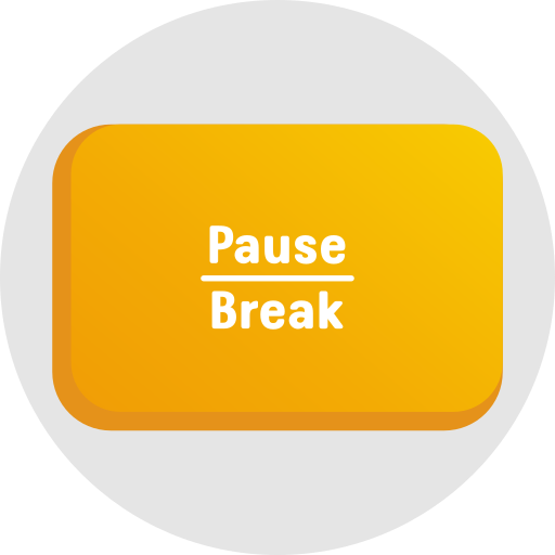 Pause break Generic gradient fill icon