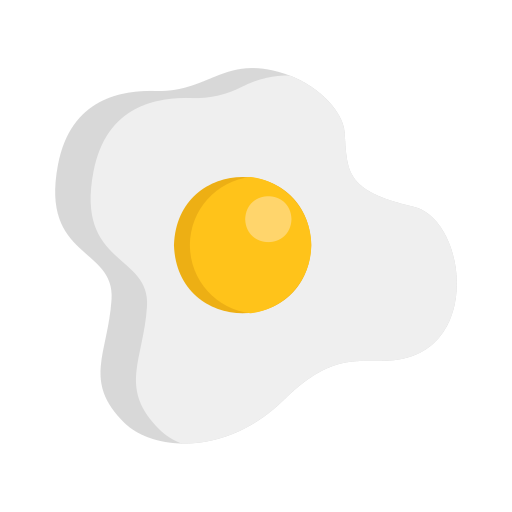 huevo frito Generic color fill icono