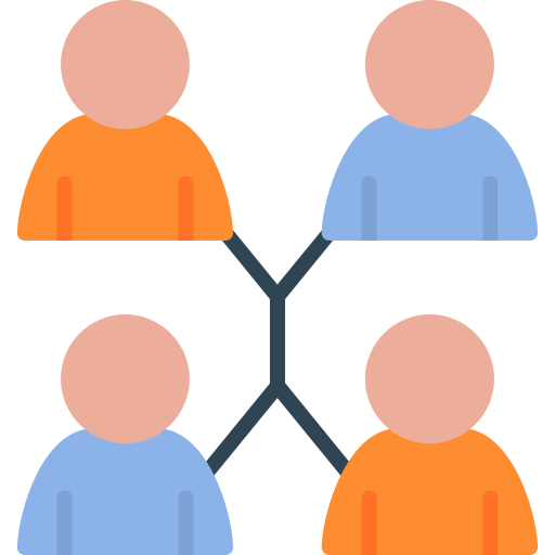 connessione di persone Generic color fill icona