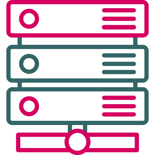 Сервер Generic color outline иконка