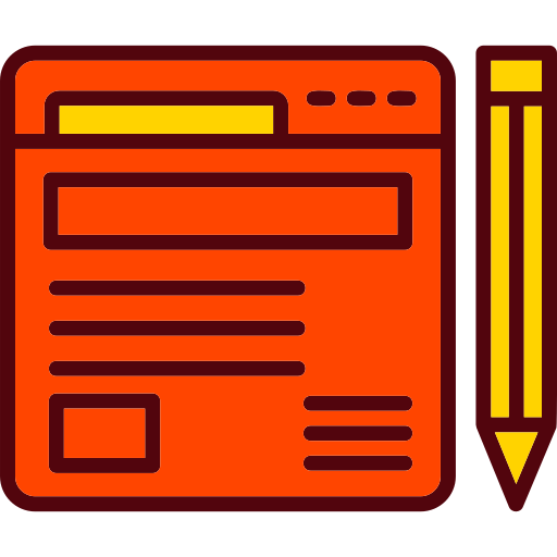 Blogging Generic color lineal-color icon