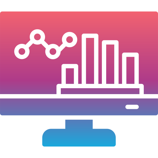 grafico a barre Generic gradient fill icona