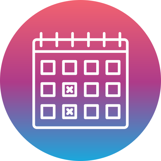 Date Generic gradient fill icon