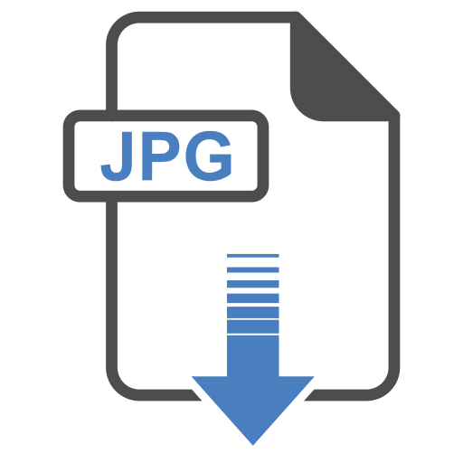 Jpg extension Generic color fill icon