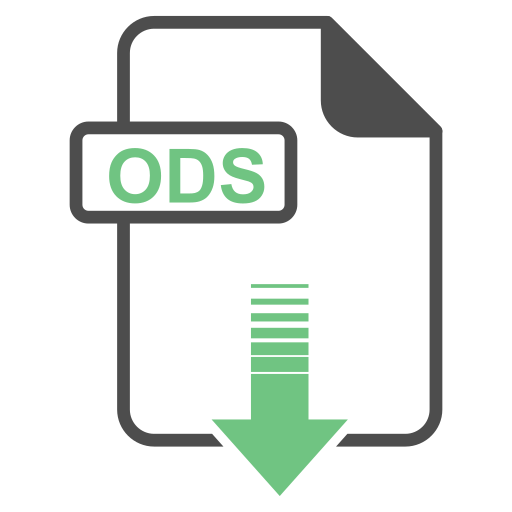 Ods format Generic color fill icon