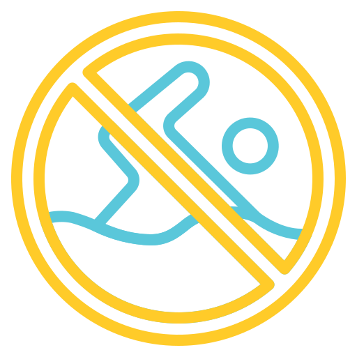 No swimming Generic color outline icon