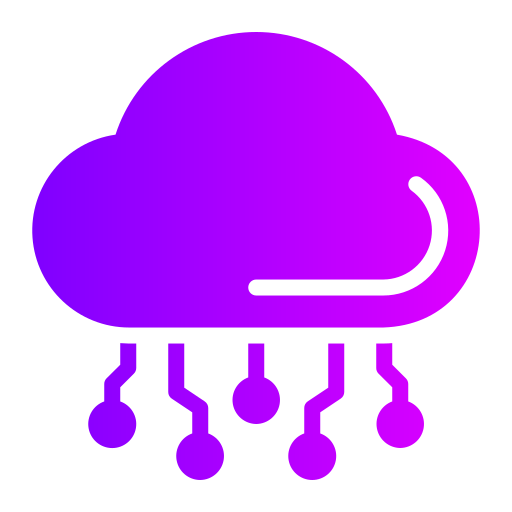 przetwarzanie w chmurze Generic gradient fill ikona