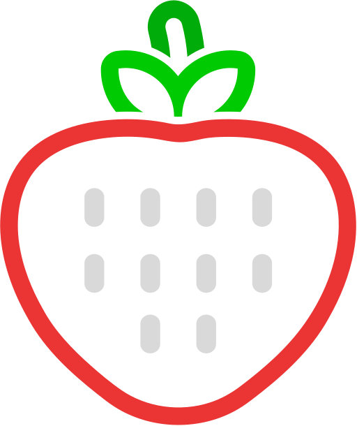 fraise Generic outline Icône