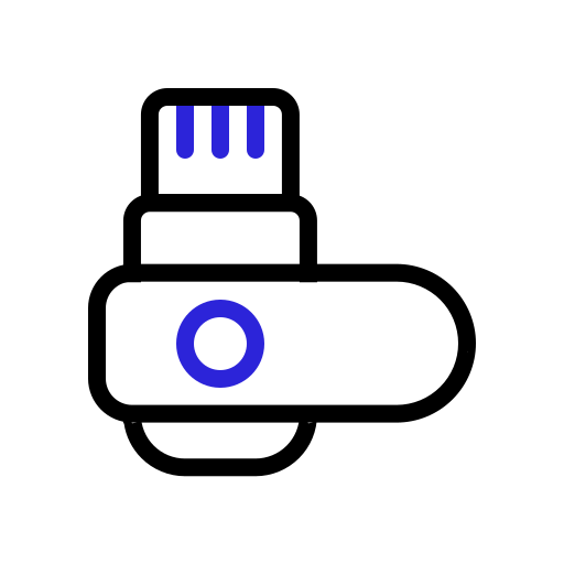 フラッシュディスク Generic color outline icon