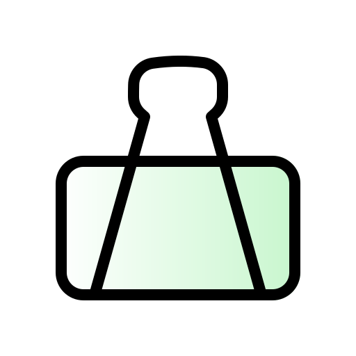 agrafe Generic gradient lineal-color Icône