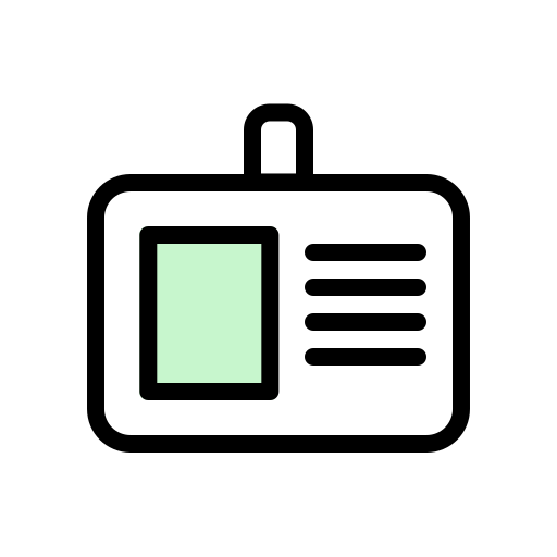 carte d'identité Generic color lineal-color Icône