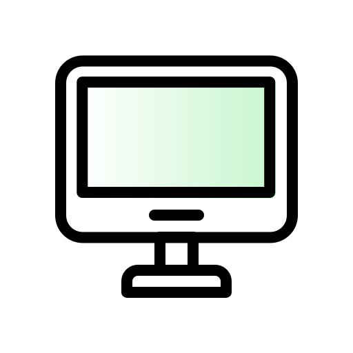 monitor Generic gradient lineal-color icono