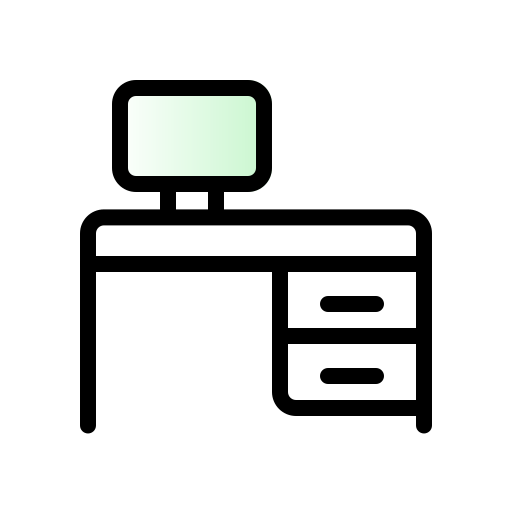 事務机 Generic gradient lineal-color icon