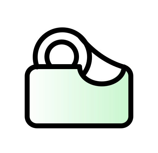 粘着テープ Generic gradient lineal-color icon