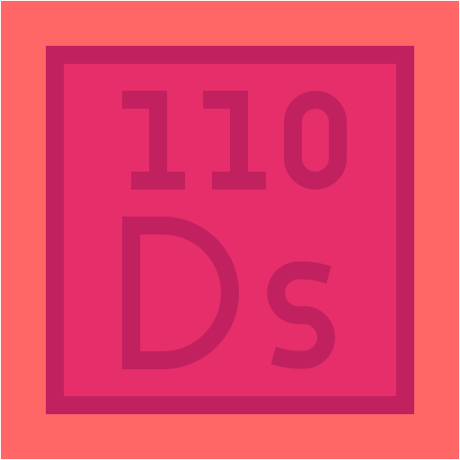 Darmstadtium Generic color fill icon