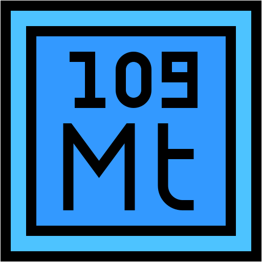 meitnerium Generic color lineal-color icoon