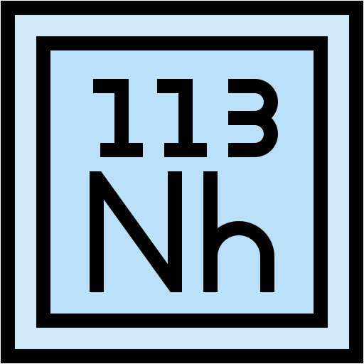nihonium Generic color lineal-color icoon