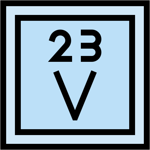 vanadio Generic color lineal-color icono
