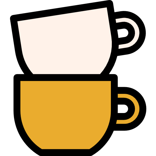 Coffee cups Octopocto Lineal Color icon
