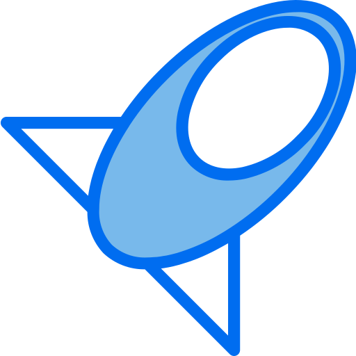 foguete Payungkead Blue Ícone