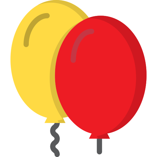 Balloon Payungkead Flat icon