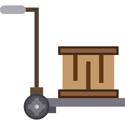 trolley Payungkead Flat icoon
