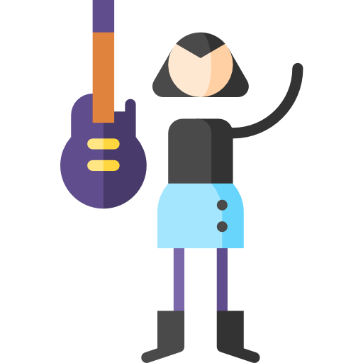 rocker Puppet Characters Flat icon
