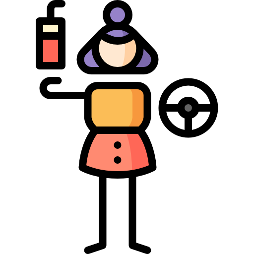 女性 Puppet Characters Lineal Color icon