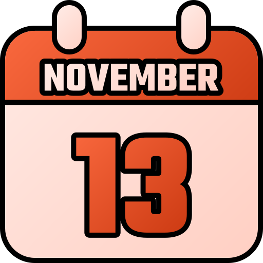 13 november Generic gradient lineal-color icoon