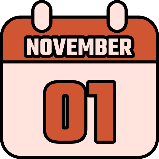 November 1 Generic color lineal-color icon