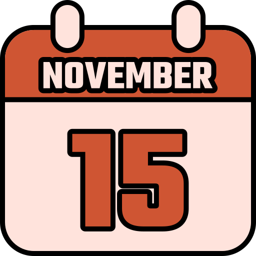 November 15 Generic color lineal-color icon