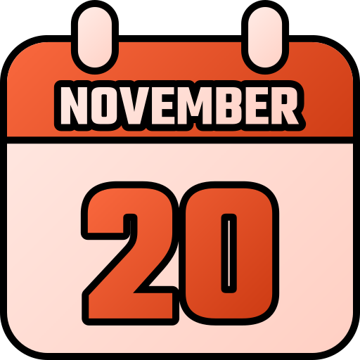 20 listopada Generic gradient lineal-color ikona