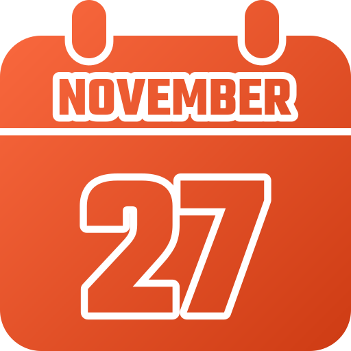 noviembre Generic gradient fill icono