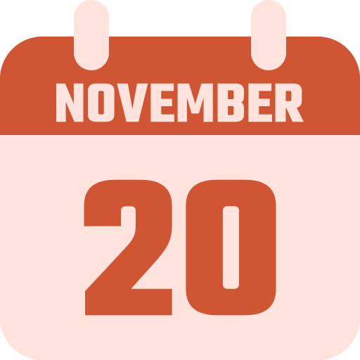 20 listopada Generic color fill ikona