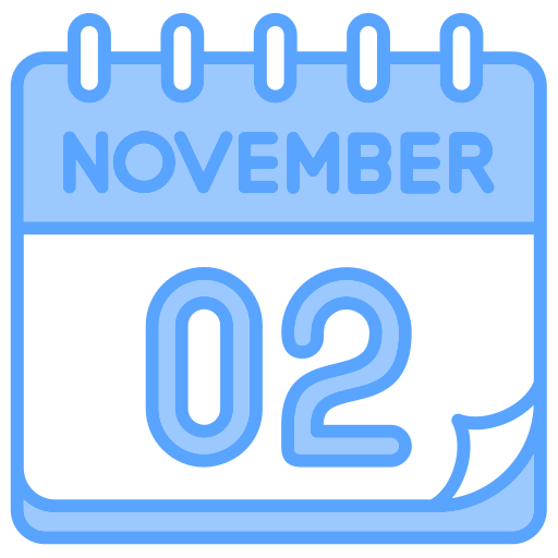November Generic color lineal-color icon