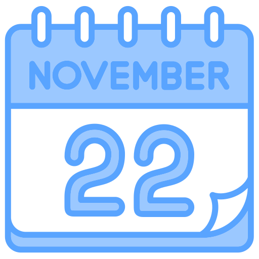 November Generic color lineal-color icon