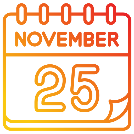 november Generic gradient outline icon